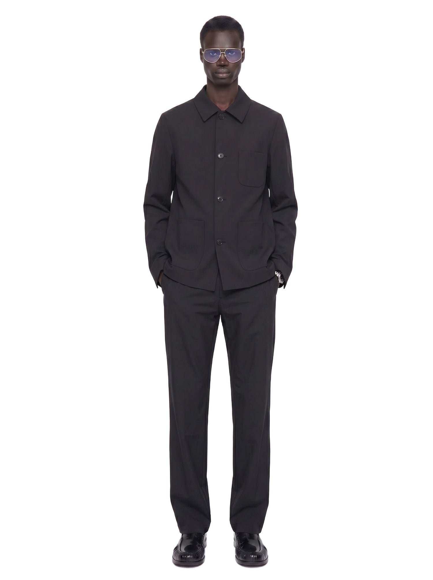 LARDINI Linen Overshirt man