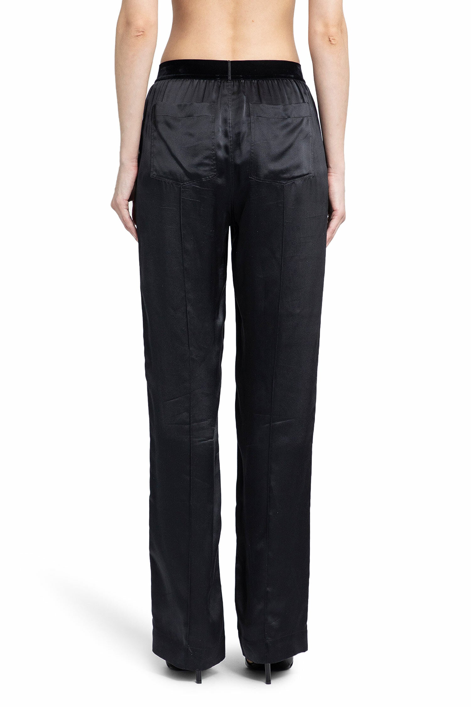 TOM FORD WOMAN BLACK TROUSERS