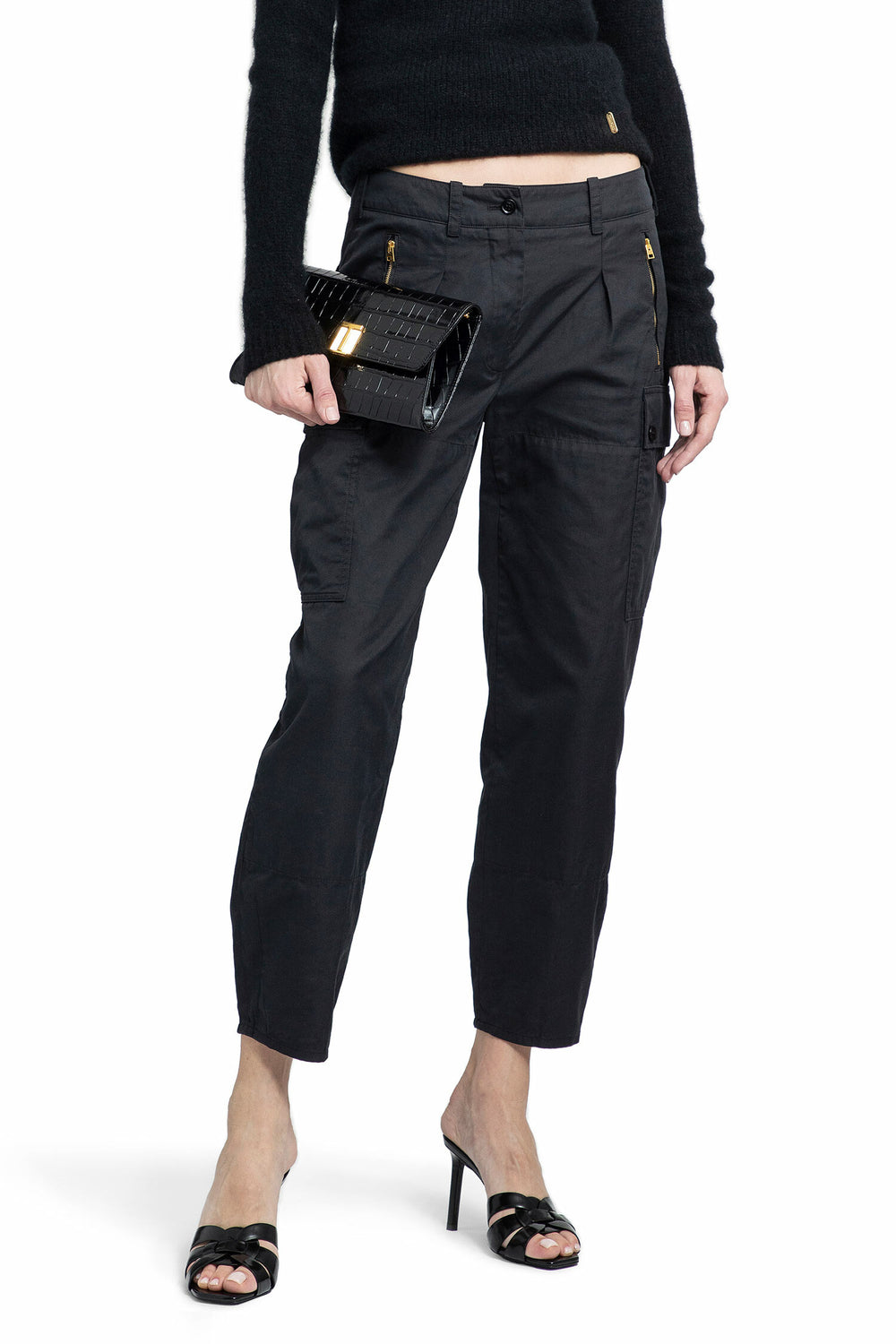 TOM FORD WOMAN BLACK TROUSERS