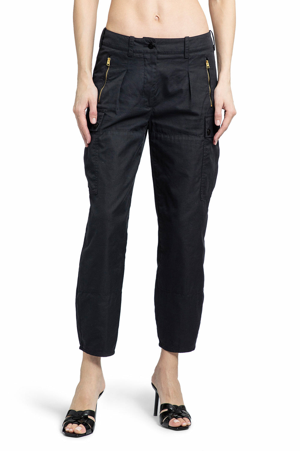 TOM FORD WOMAN BLACK TROUSERS