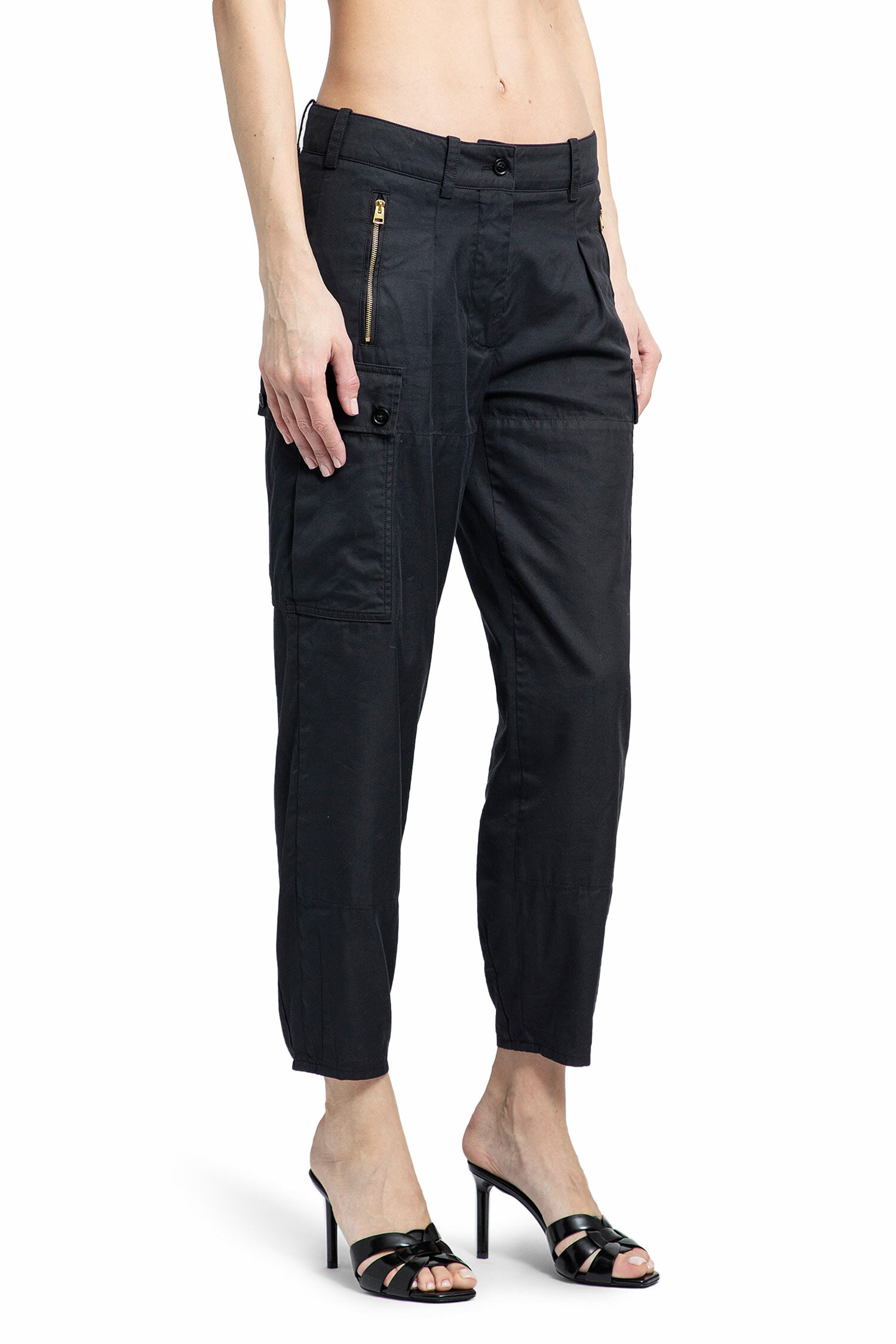 TOM FORD WOMAN BLACK TROUSERS