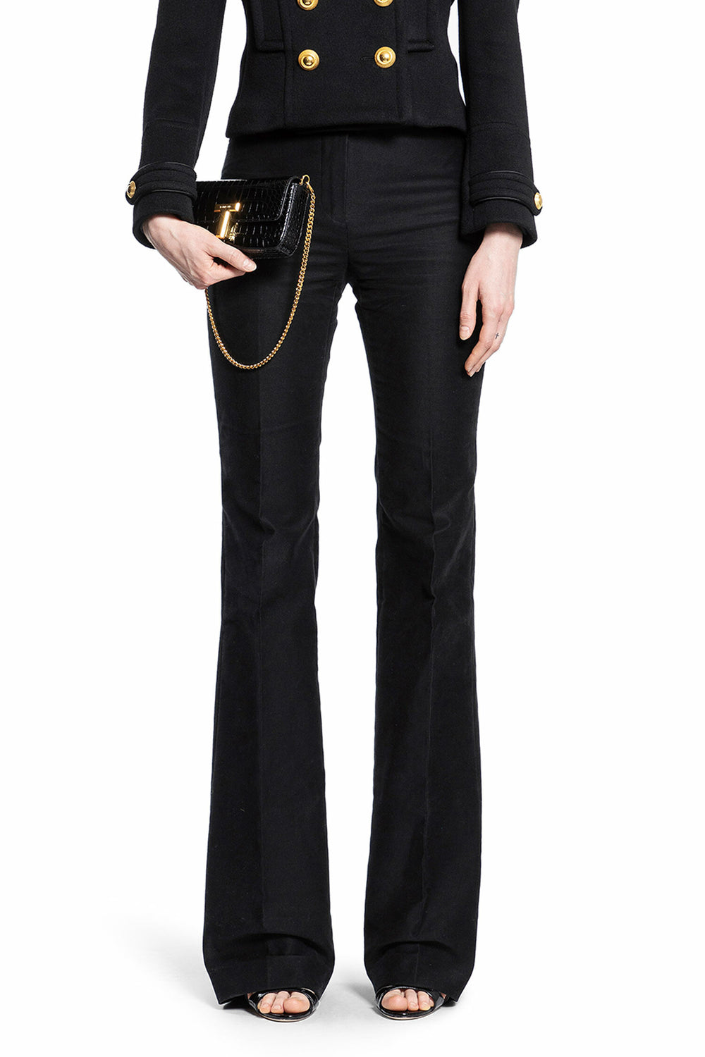 TOM FORD WOMAN BLACK TROUSERS