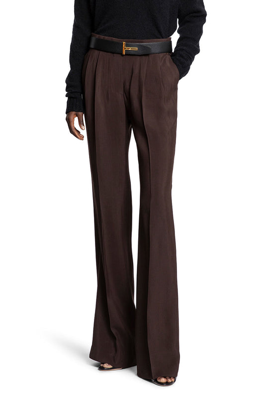 Tailored Double Pleat Wide Leg Pants - Antonioli.eu