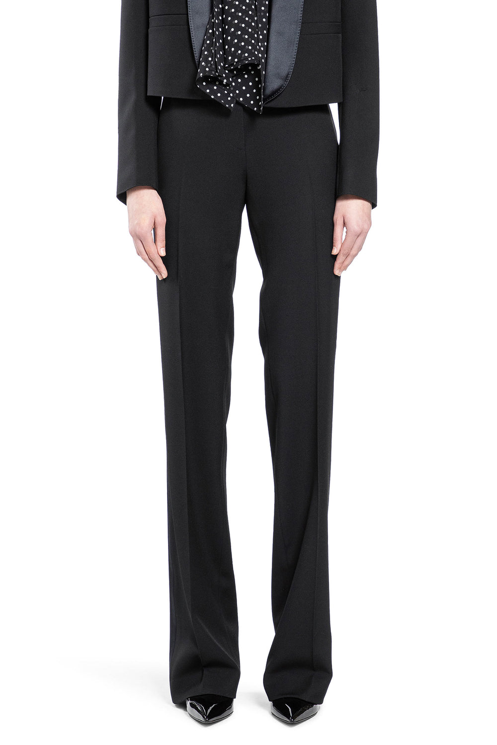 TOM FORD Grain De Poudre Wool Tuxedo Trousers woman