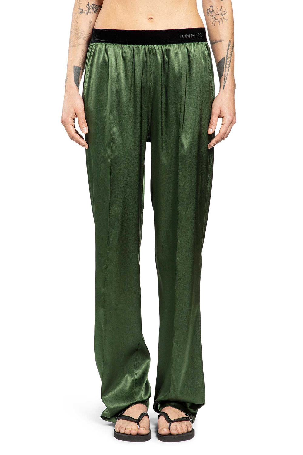 TOM FORD Stretch Silk Satin PJ Pants woman