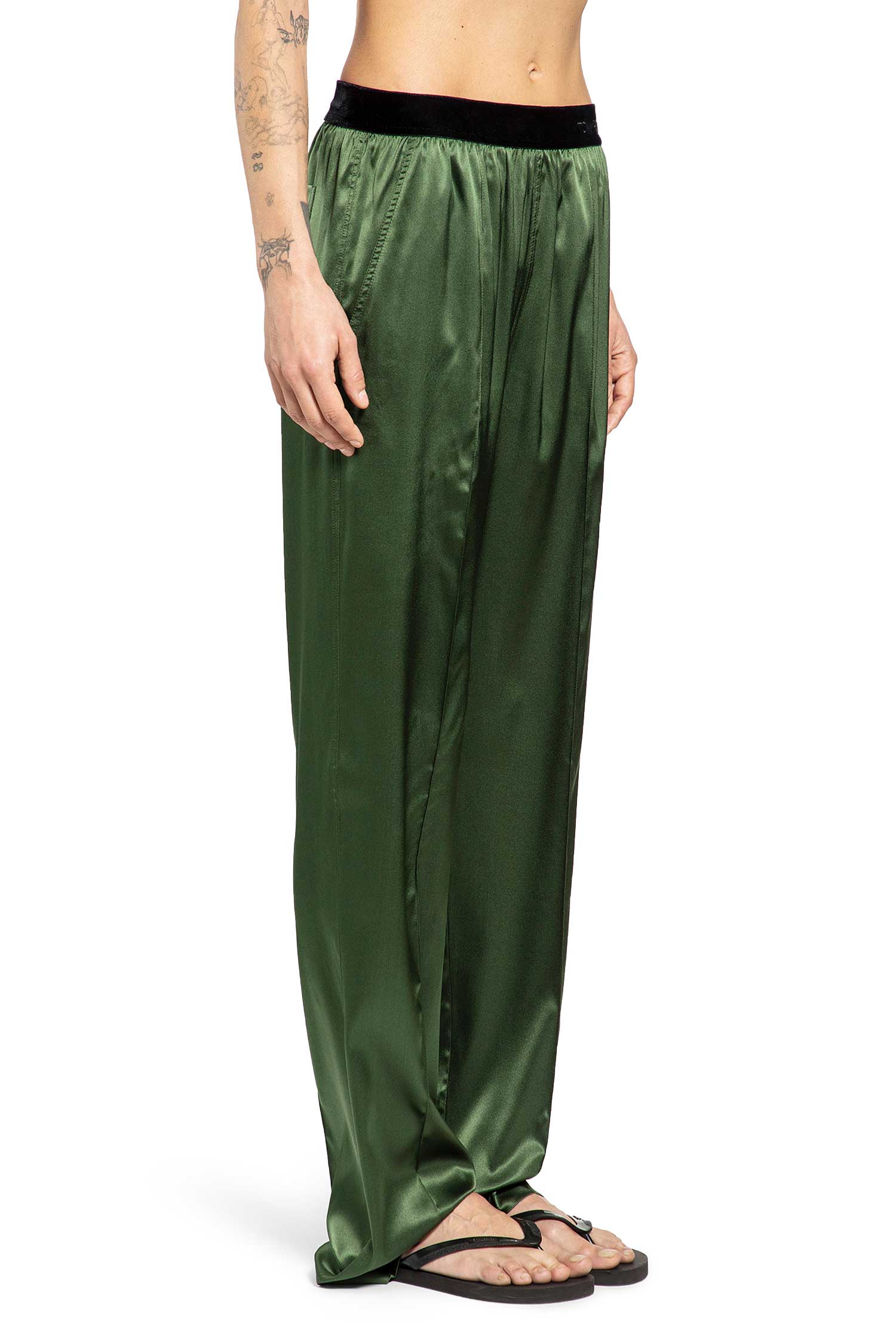 Stretch Silk Satin PJ Pants