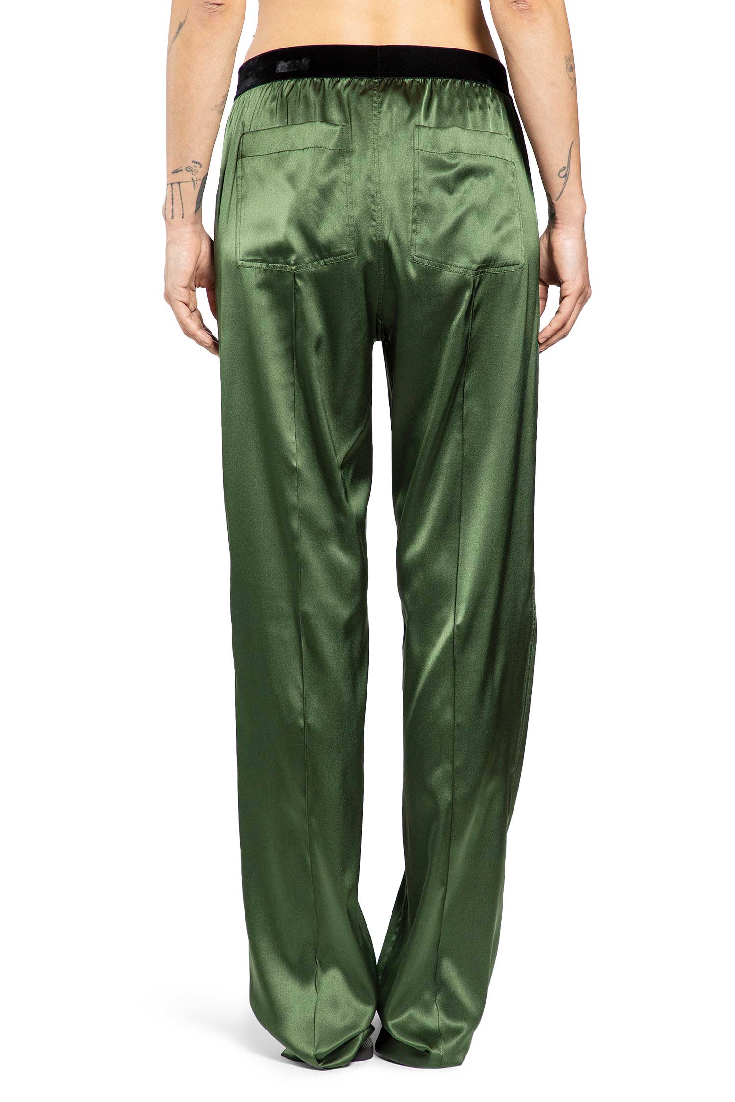 Stretch Silk Satin PJ Pants