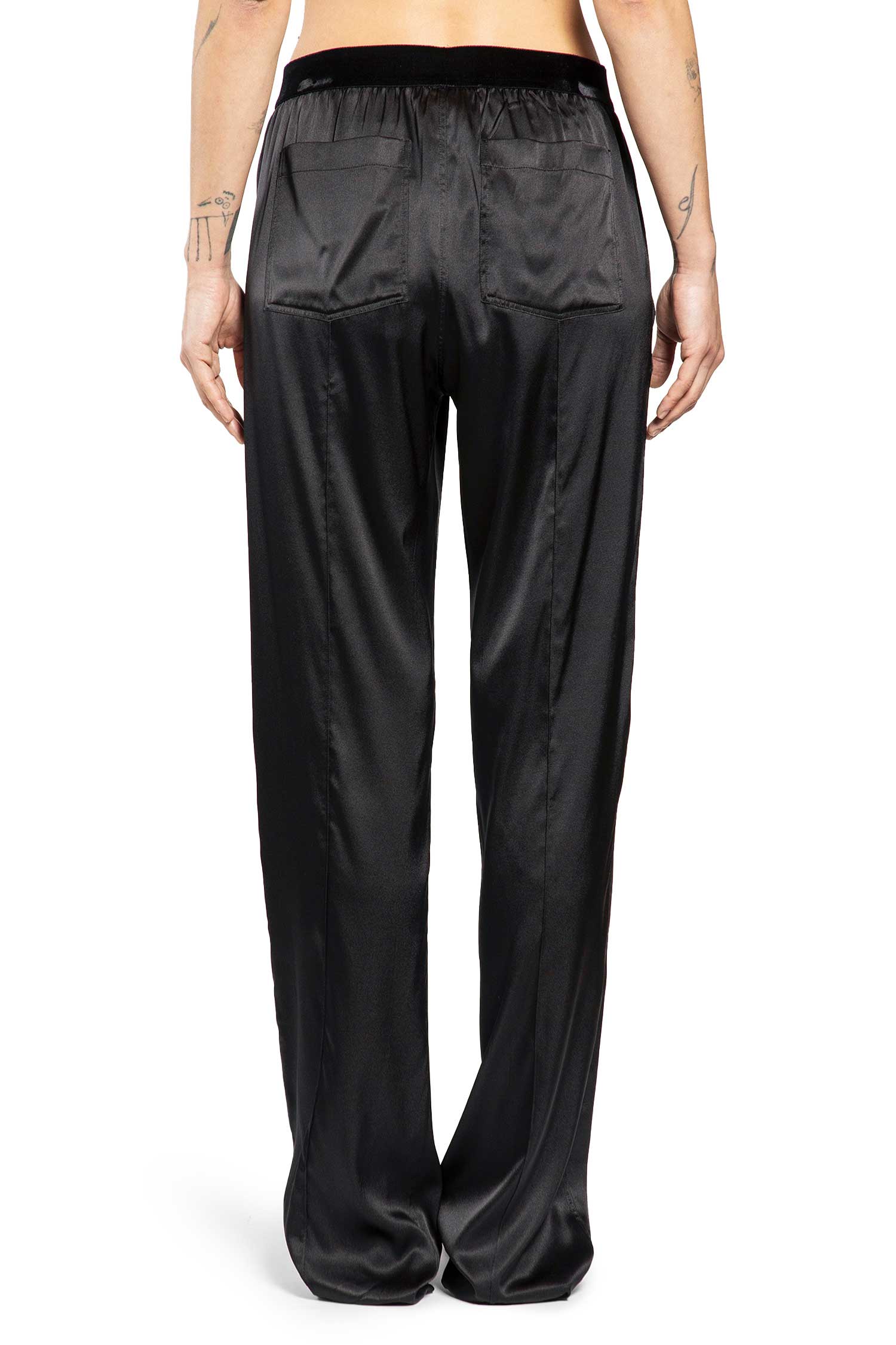 Stretch Silk Satin PJ Pants