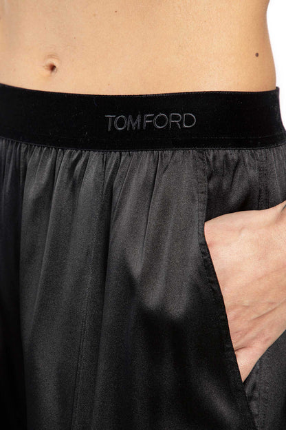 Stretch Silk Satin PJ Pants