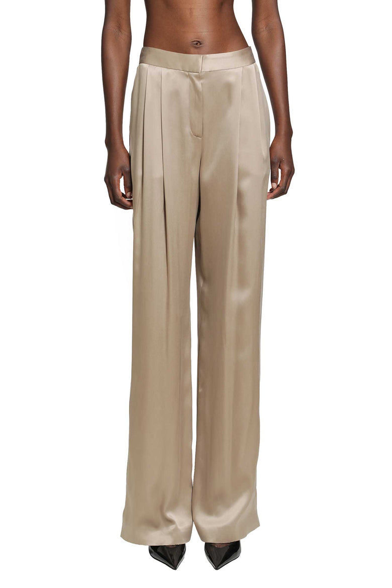 
              TOM FORD Silk Satin Souble Pleat Pants woman
            