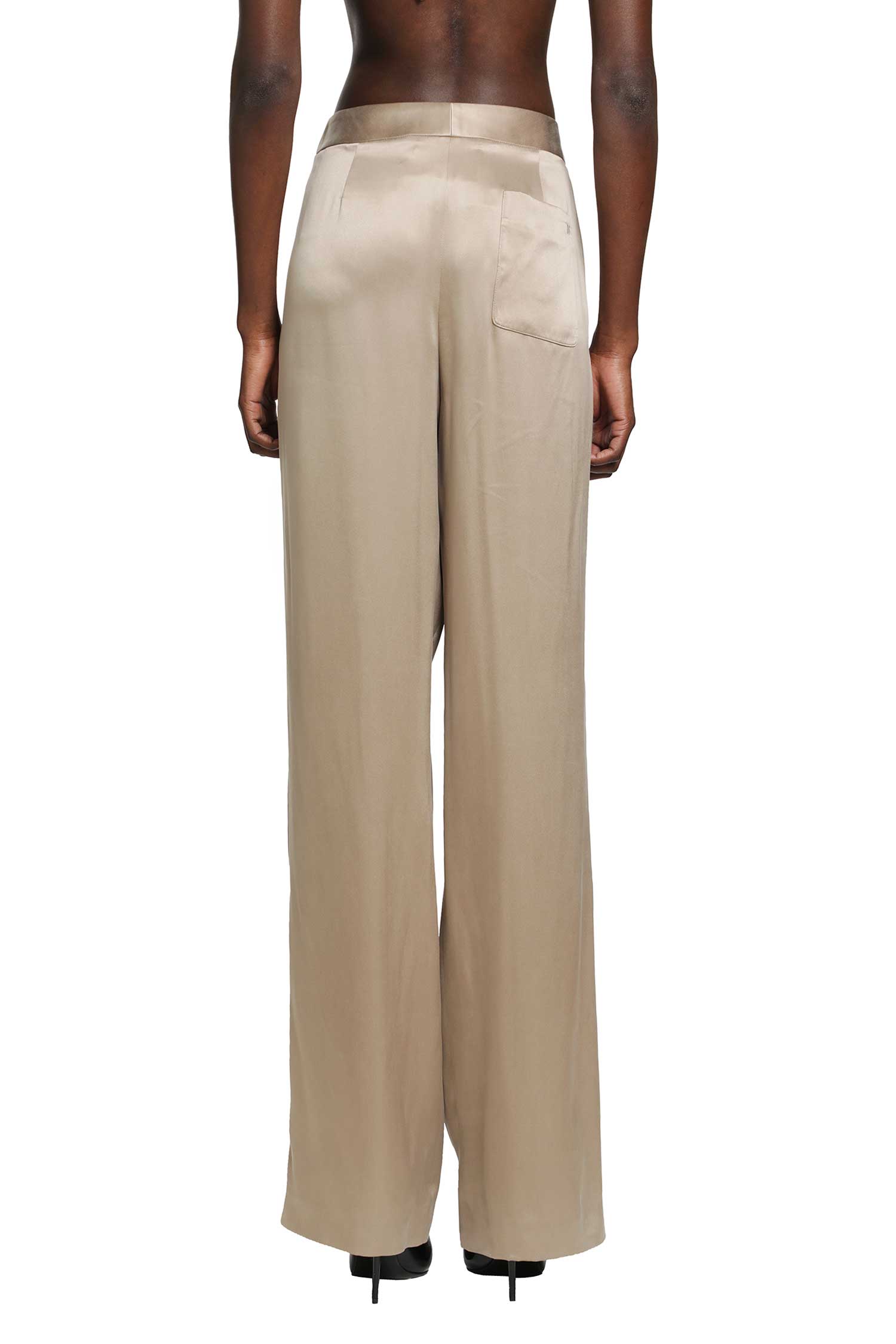 TOM FORD Silk Satin Double Pleat Pants woman