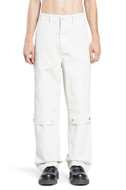 OAMC MAN OFF-WHITE TROUSERS