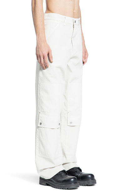 OAMC MAN OFF-WHITE TROUSERS