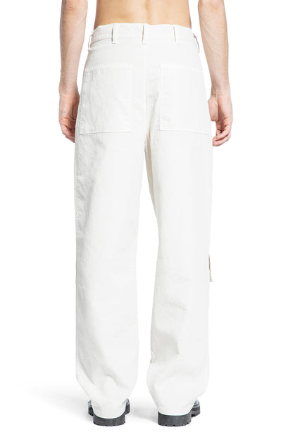 OAMC MAN OFF-WHITE TROUSERS