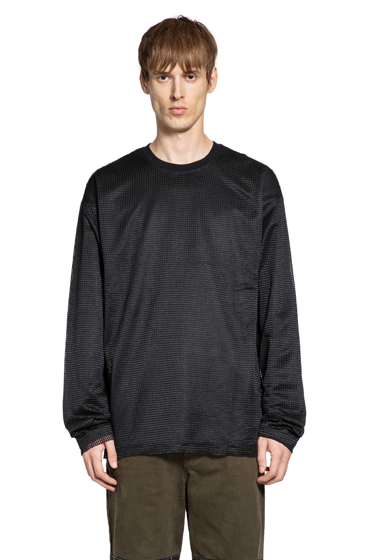 Mesh Layer Long Sleeve T-shirt