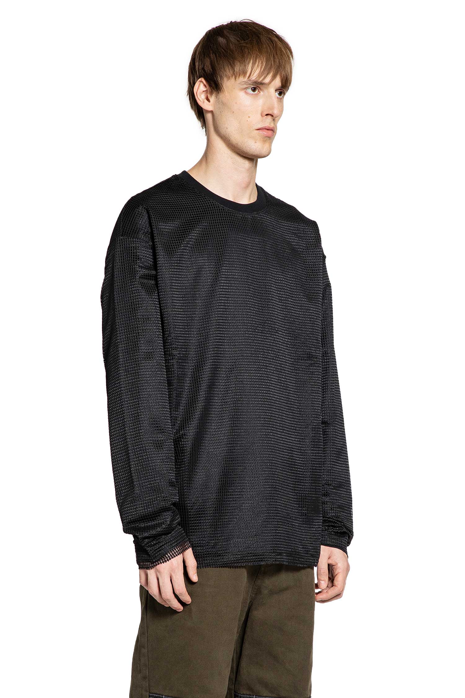 Mesh Layer Long Sleeve T-shirt