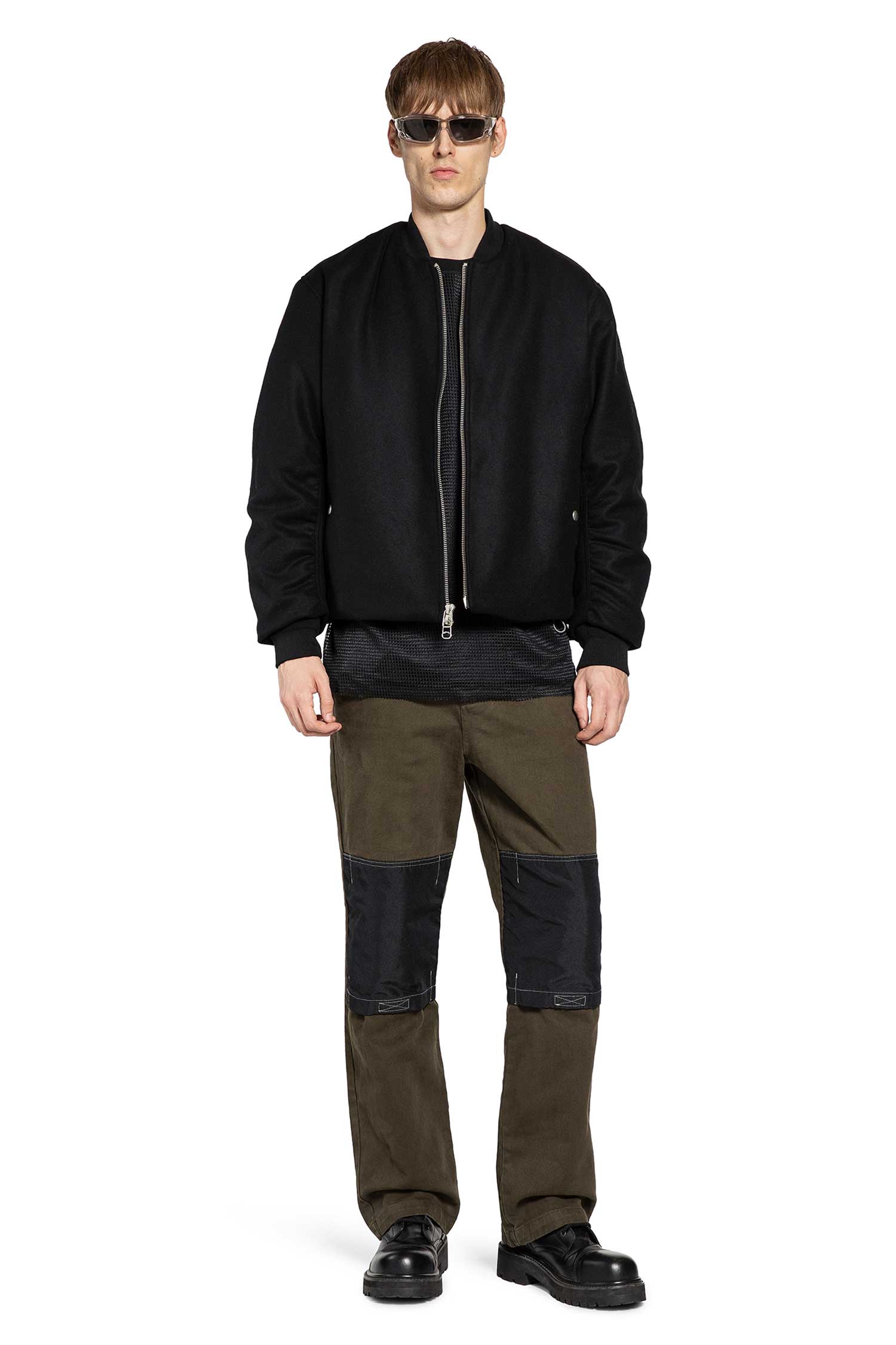 Mesh Layer Long Sleeve T-shirt