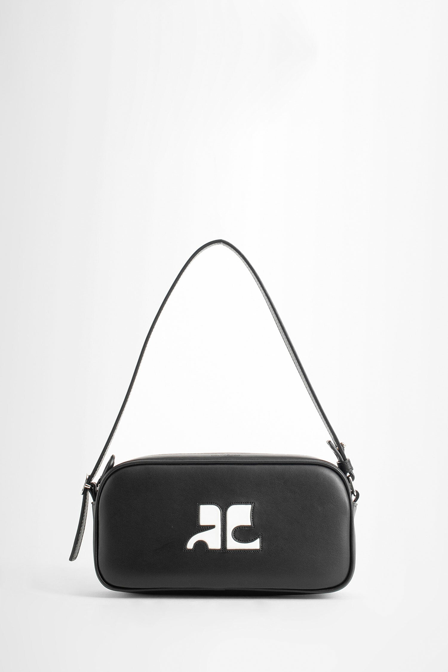 COURRÈGES WOMAN BLACK&WHITE SHOULDER BAGS