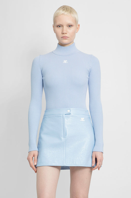 COURRÈGES WOMAN BLUE KNITWEAR