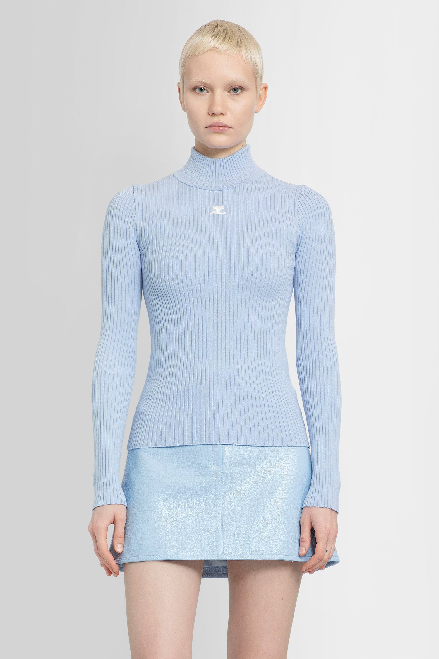 COURRÈGES WOMAN BLUE KNITWEAR