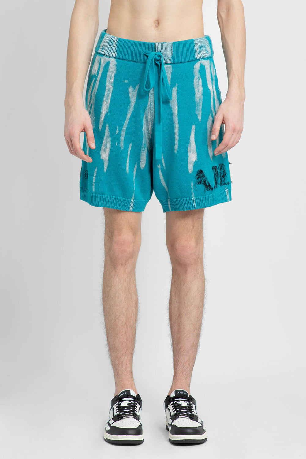 AMIRI MAN BLUE SHORTS & SKIRTS