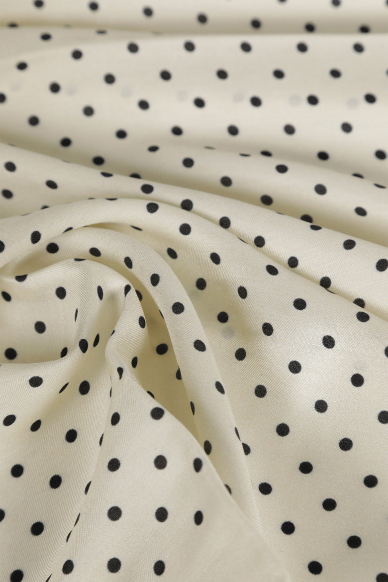 Polkadot Silk Bandana