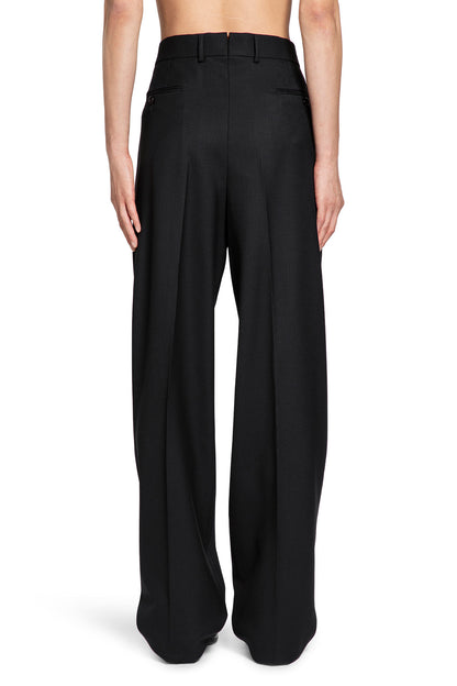 Double Pleat Trousers in Broken Twill