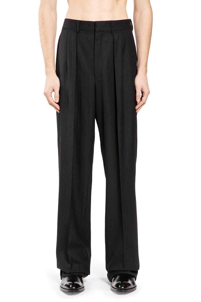 Wool Stripe Tailored Trousers