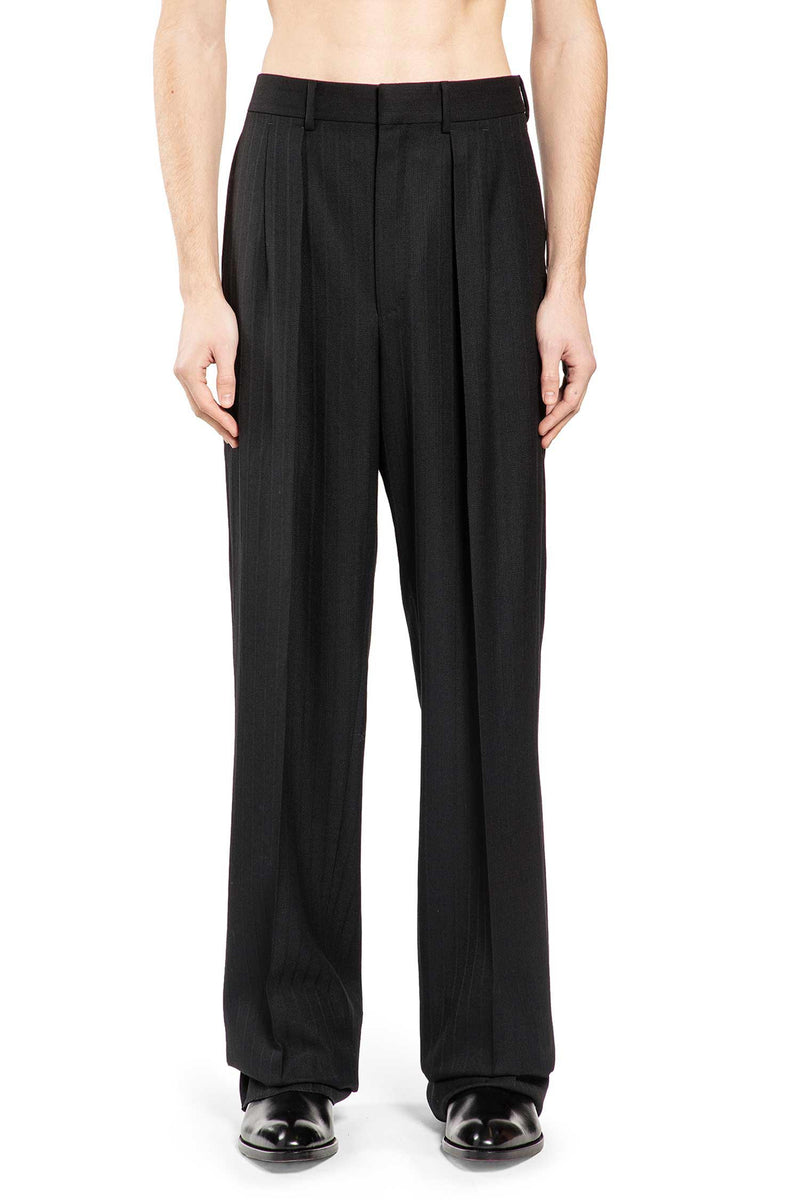 Wool Stripe Tailored Trousers