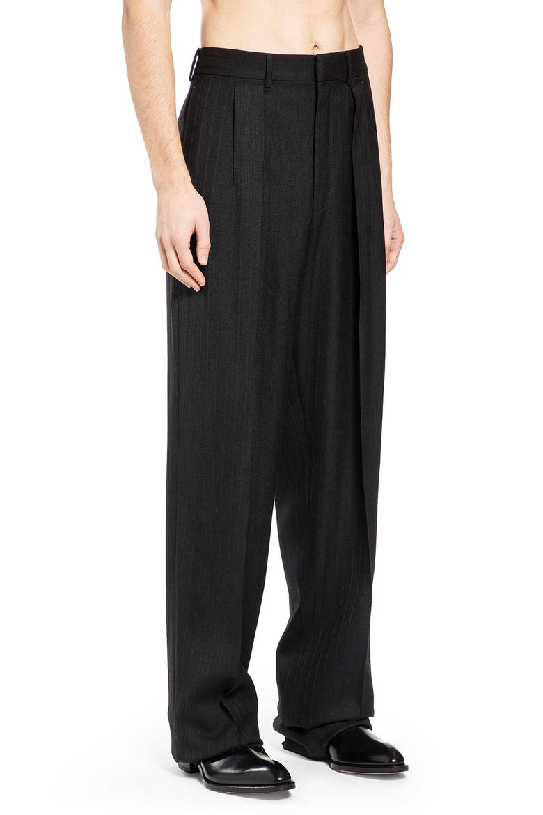 Wool Stripe Tailored Trousers