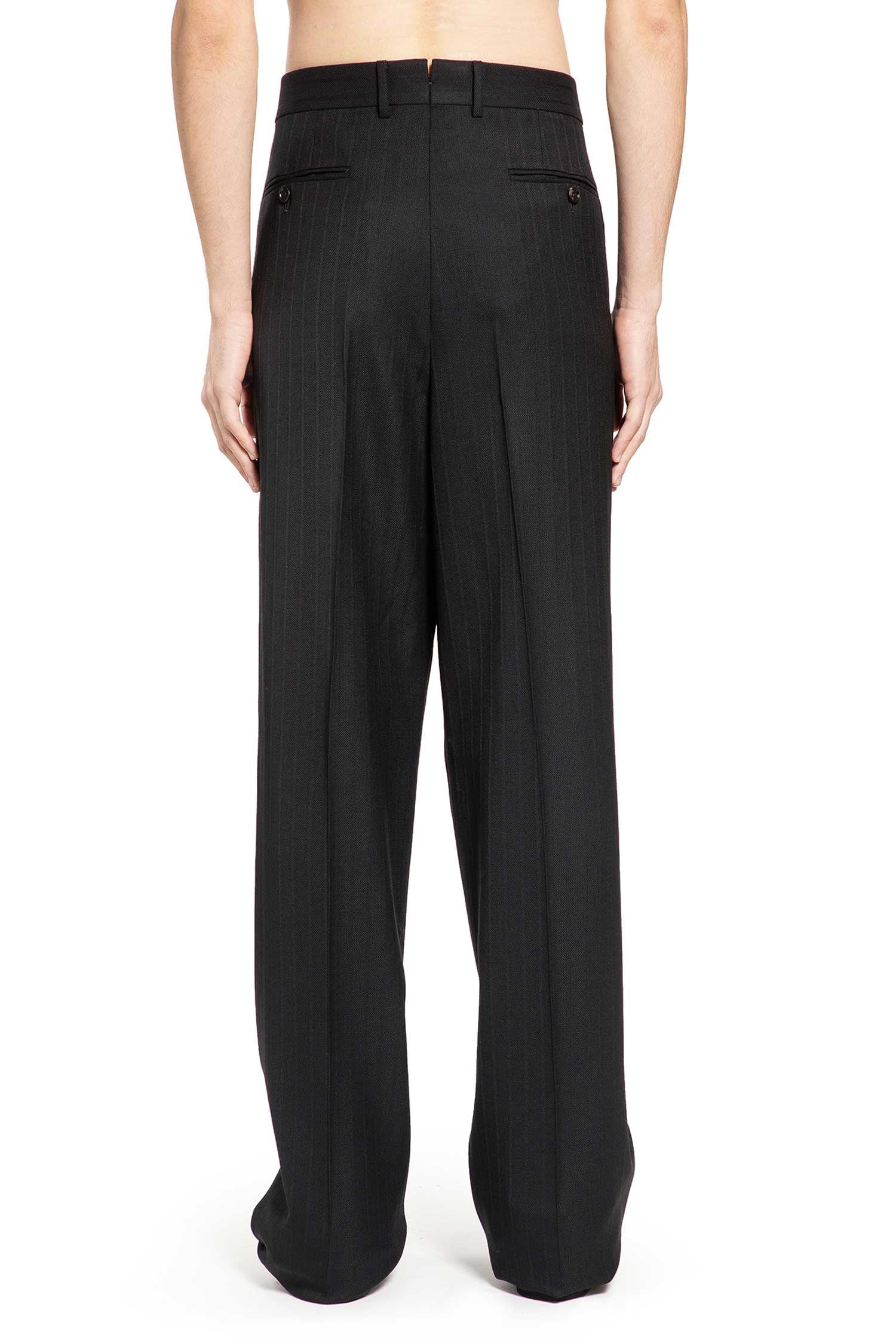 Wool Stripe Tailored Trousers