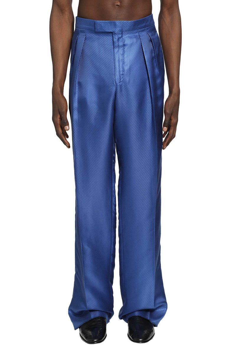 TOM FORD Silk Hopsack Pleated Trousers man