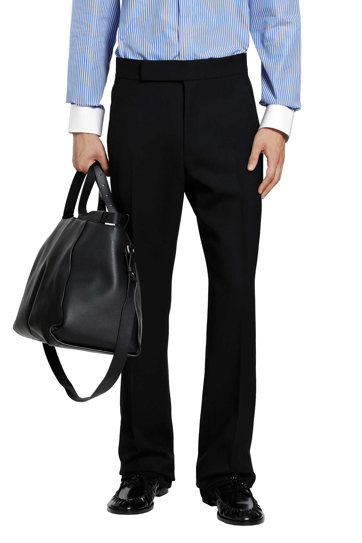 High-Twist Wool Trousers