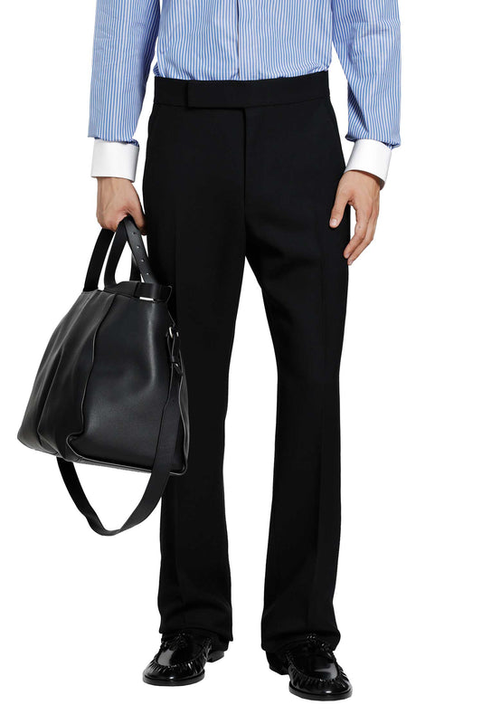 High-Twist Wool Trousers