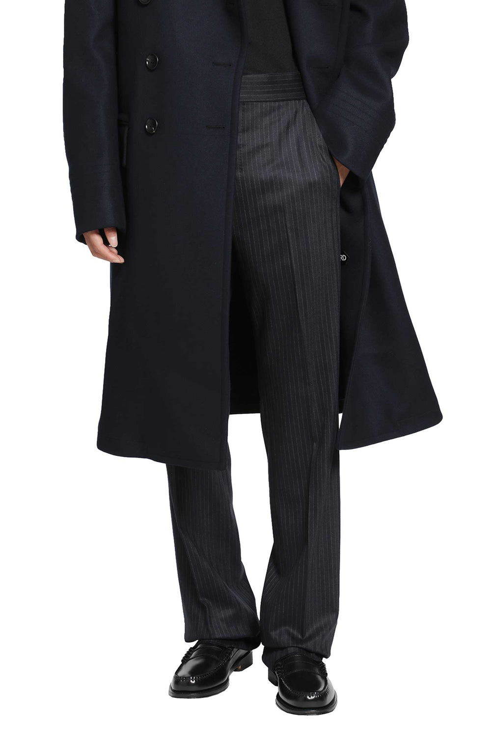 TOM FORD Herringbone Stripe Wool Trousers man