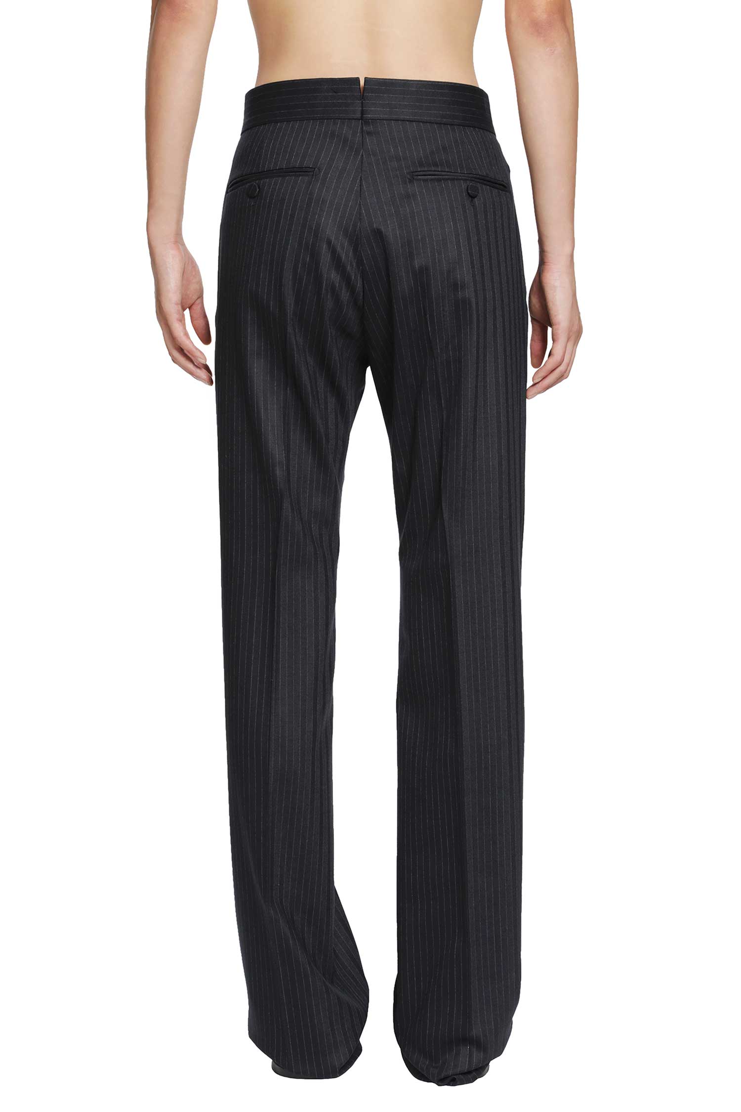 TOM FORD Herringbone Stripe Wool Trousers man
