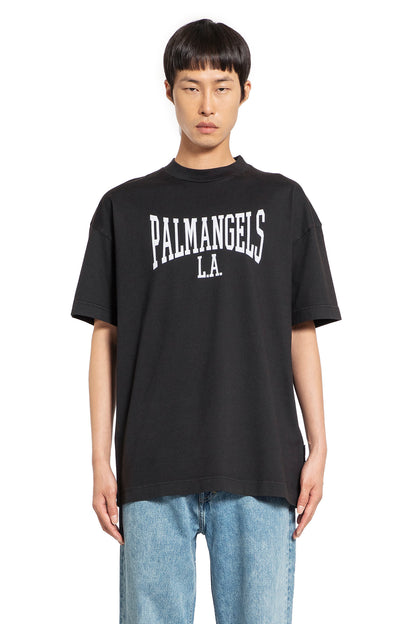 PALM ANGELS MAN BLACK T-SHIRTS & TANK TOPS