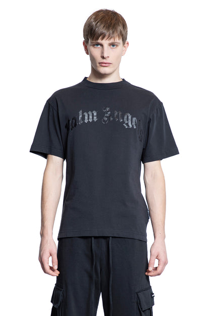 PALM ANGELS MAN BLACK T-SHIRTS & TANK TOPS