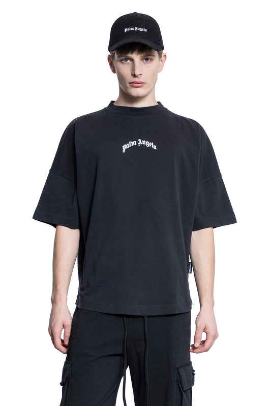 PALM ANGELS MAN BLACK T-SHIRTS & TANK TOPS