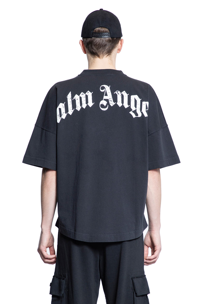 PALM ANGELS MAN BLACK T-SHIRTS & TANK TOPS