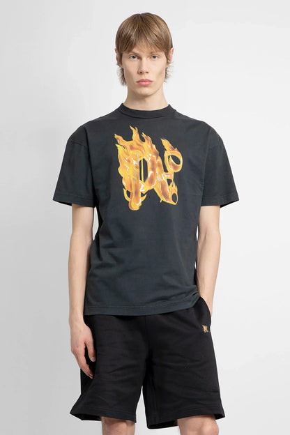 Antonioli PALM ANGELS MAN BLACK T-SHIRTS & TANK TOPS