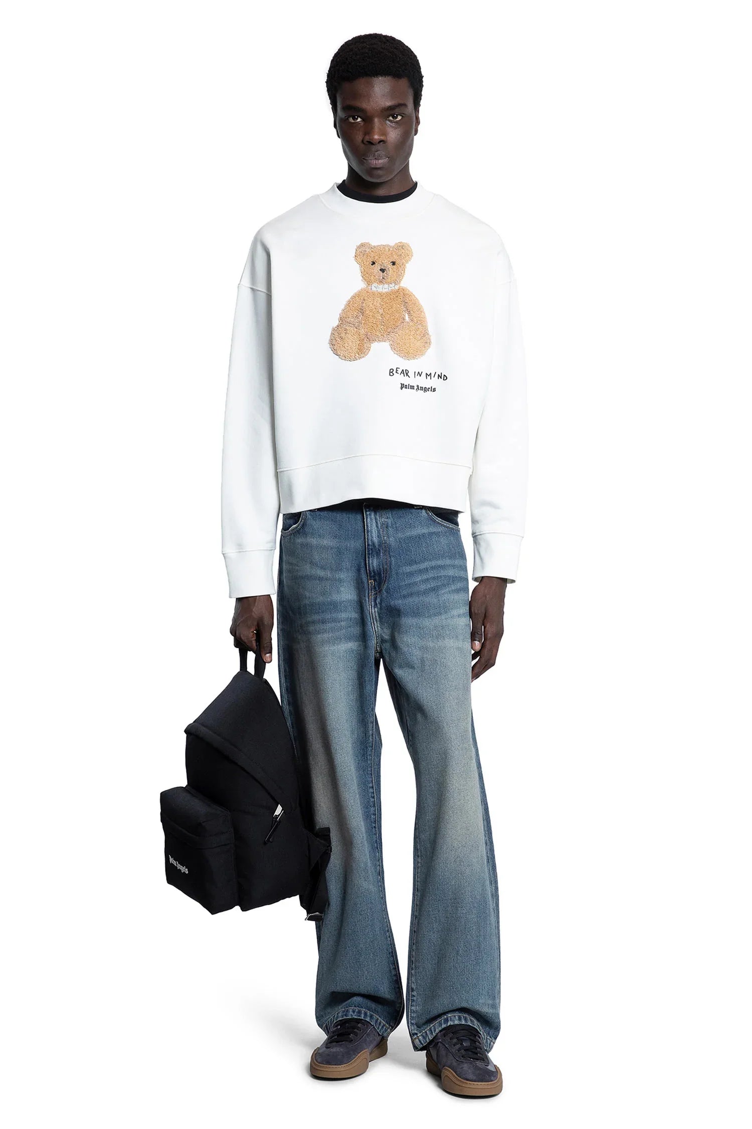 PALM ANGELS MAN WHITE SWEATSHIRTS - Antonioli.eu