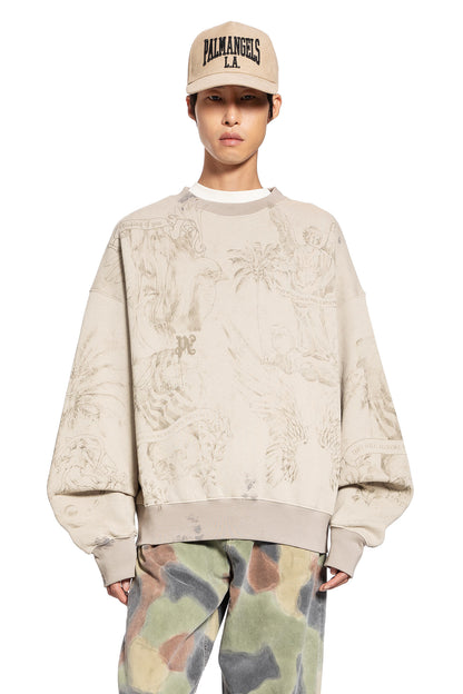 Antonioli PALM ANGELS MAN OFF-WHITE SWEATSHIRTS