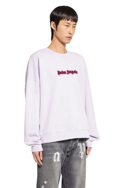 PALM ANGELS MAN PURPLE SWEATSHIRTS