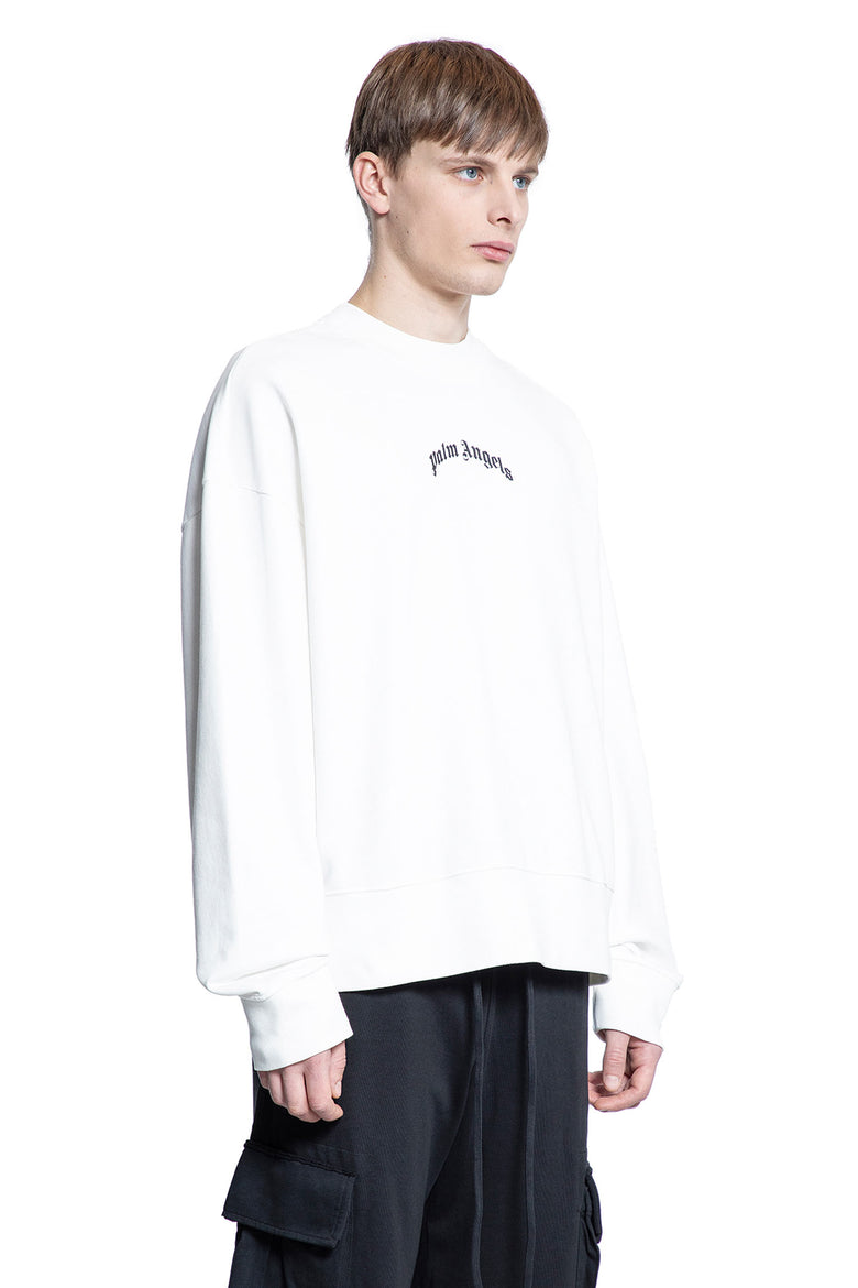 PALM ANGELS MAN WHITE SWEATSHIRTS