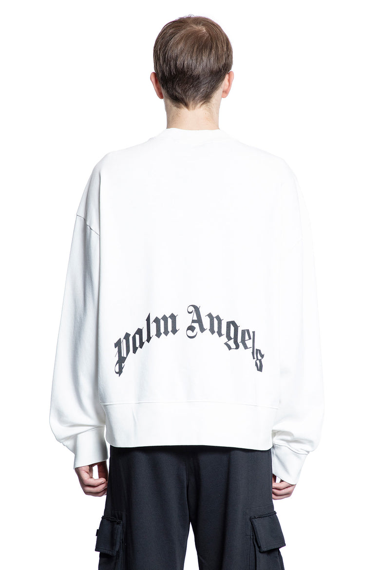 PALM ANGELS MAN WHITE SWEATSHIRTS