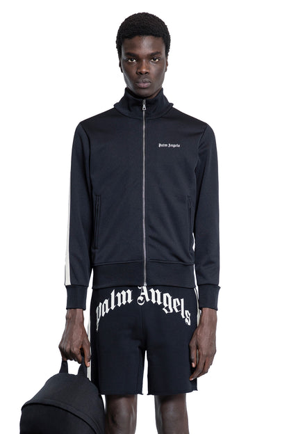 PALM ANGELS MAN BLACK SWEATSHIRTS