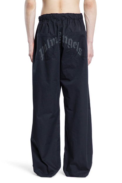 PALM ANGELS MAN BLACK TROUSERS