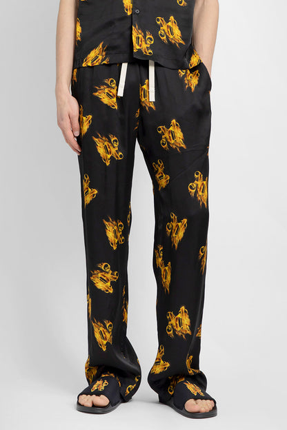 PALM ANGELS MAN BLACK TROUSERS