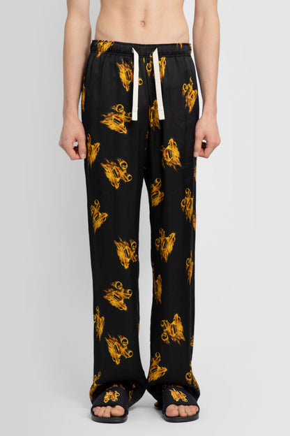 PALM ANGELS MAN BLACK TROUSERS